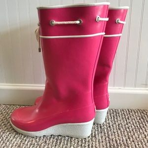 Pink Sperry Wellies / Rainboots